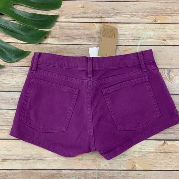American Apparel denim bright purple short shorts - Picture 6 of 8